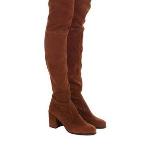 Stuart Weitzman Tieland 6.5 Tan Coffee Brown Boots